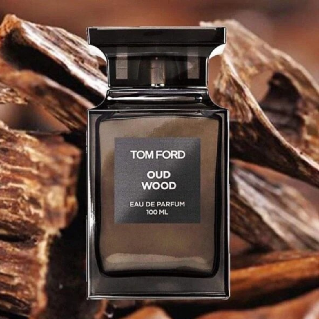 Tom Ford Oud Wood Eau de Parfum – 3.4 oz / 100ml (Black Bottle)